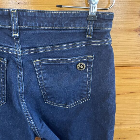 Michael Kors Jeans Women's Size 8 Blue Dark Wash Skinny - Picture 3 of 5